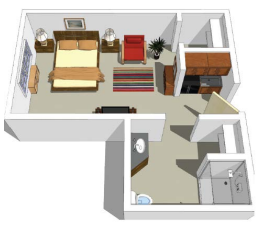Oak floor plan