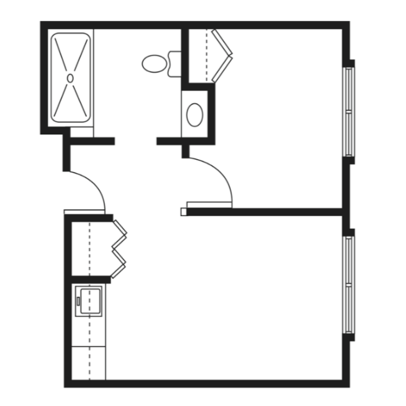 Oak floor plan